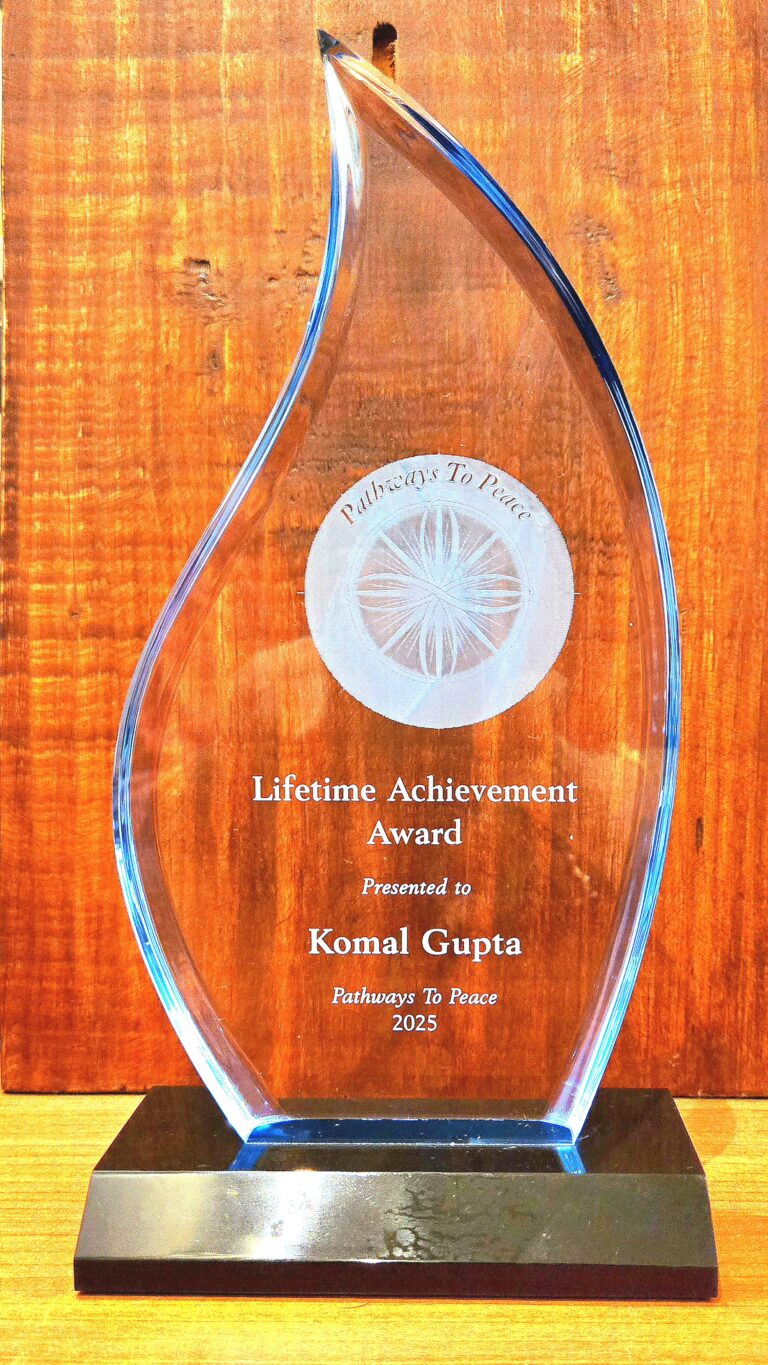 CONFERMENT OF LIFETIME ACHIEVEMENT AWARD 2025 BY PATHWAYS TO PEACE.